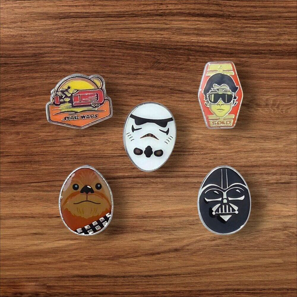5 Star Wars Disney Parks Trading Pins, Plus 2 Bonus Pins